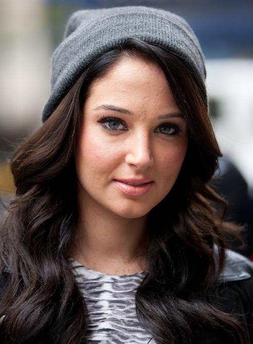 Tulisa Contostavlos outside BBC Radio One in London October 3, 2012 