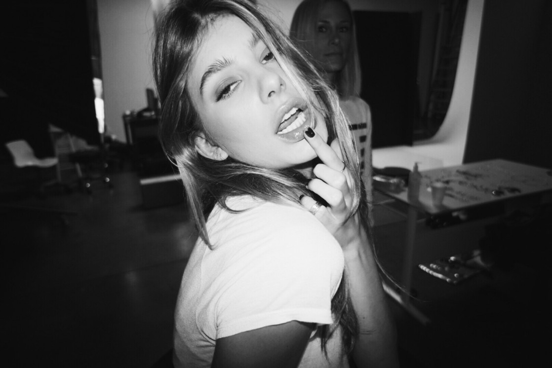 Camila Morrone taking a selfie