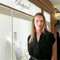 Uma Thurman hosts cocktail and Dinner to celebreate an exclusive viewing of Marilyn Forever held at Chopard Boutique