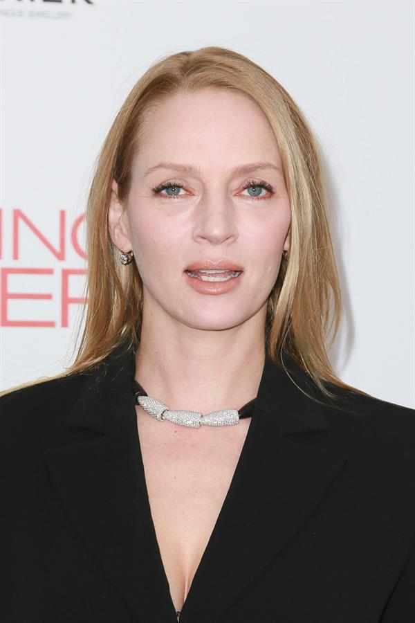 Uma Thurman New York Premiere of 'Playing for Keeps' presented by The Cinema Society & Film District December 5 