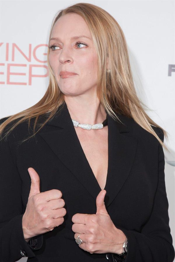 Uma Thurman New York Premiere of 'Playing for Keeps' presented by The Cinema Society & Film District December 5 