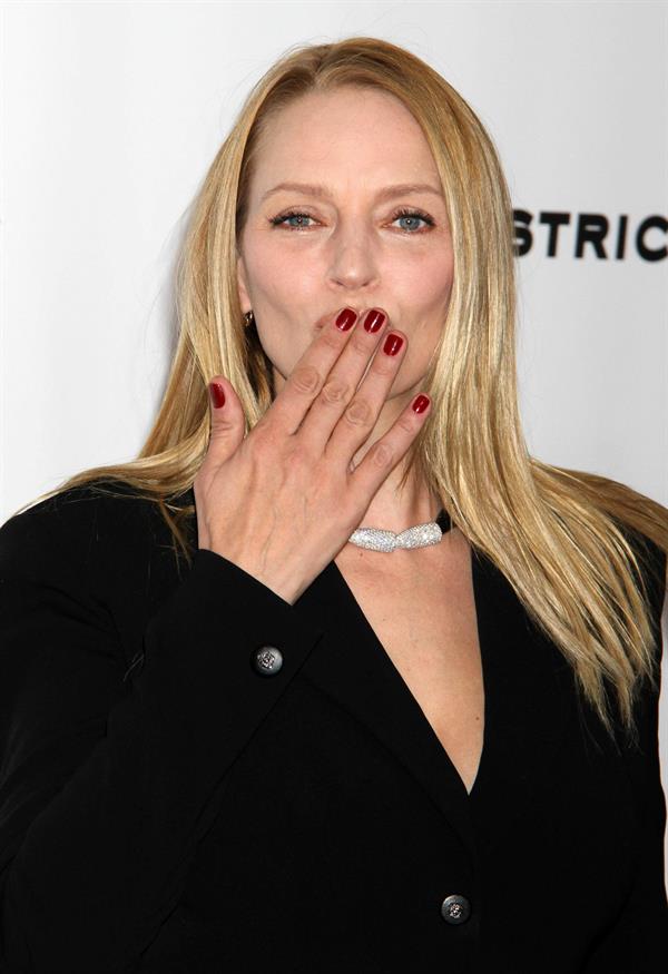 Uma Thurman New York Premiere of 'Playing for Keeps' presented by The Cinema Society & Film District December 5 