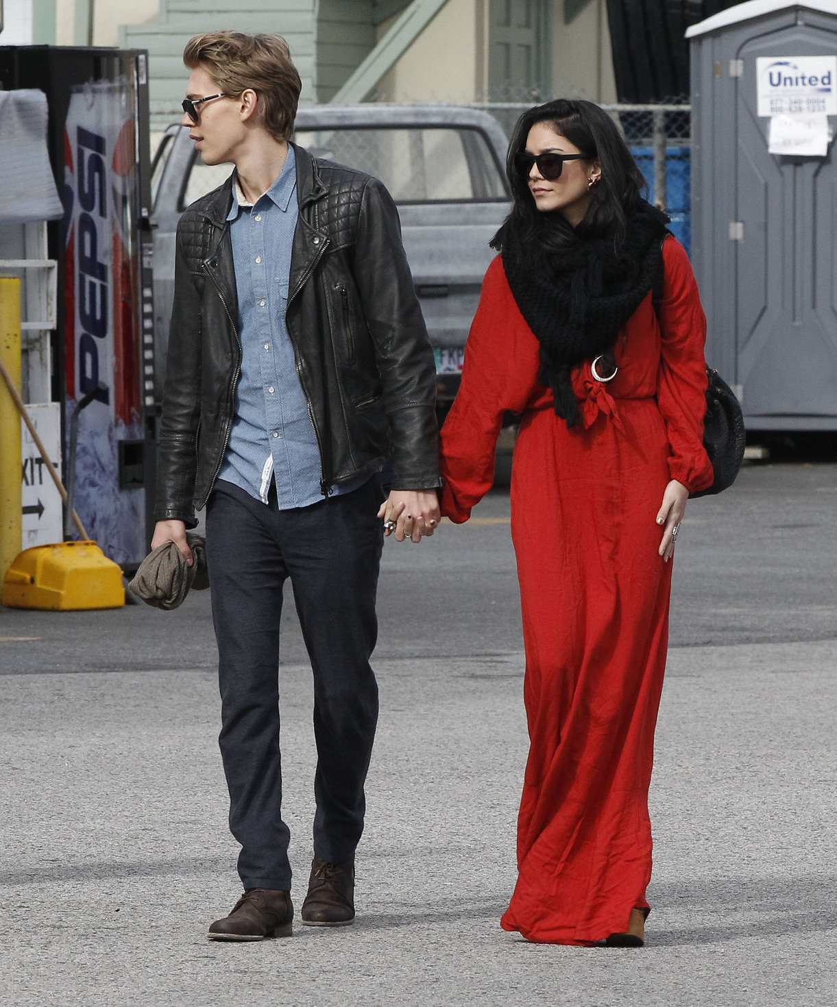 Vanessa Hudgens - headed to church in Hollywood 12/30/12  