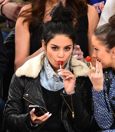 Vanessa Hudgens at Dallas Mavericks vs New York Knicks Game 9/11/12 