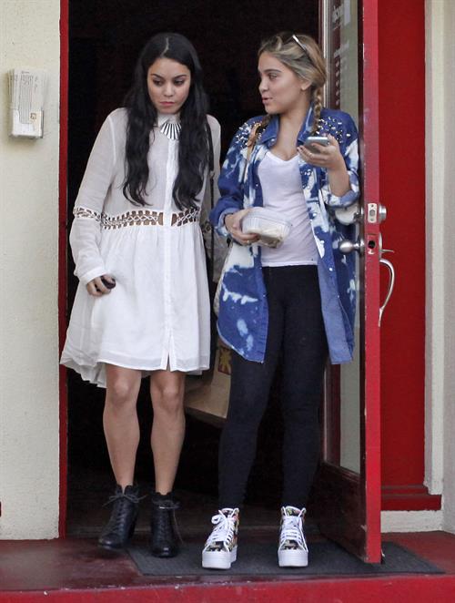 Vanessa Hudgens leaving Sun Cafe in Studio City 10/27/12
