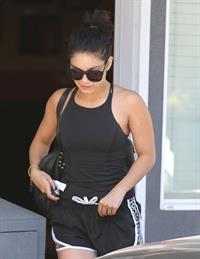 Vanessa Hudgens at a Piloing class in Studio City 9/29/12 