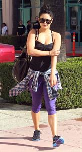 Vanessa Hudgens heading to the gym in Los Angeles October 2, 2012