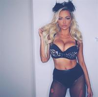 Lindsey Pelas in lingerie