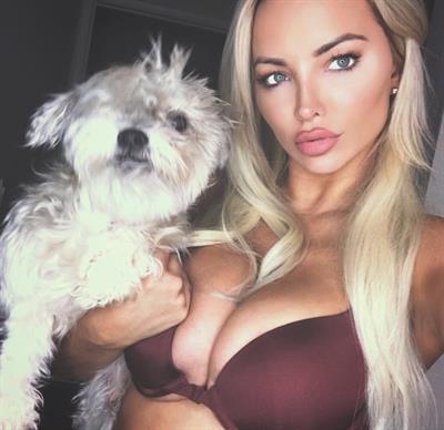 Lindsey Pelas in lingerie