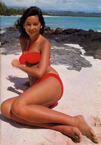 Agnes Lum in a bikini