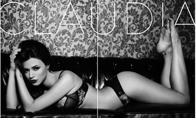 Claudia Dean in lingerie