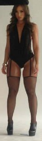 Nicole Mejia in lingerie