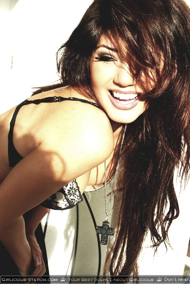 Natalie Mejia in lingerie