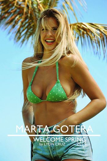 Marta Gotera in a bikini