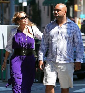 Mariah Carey strolls around New York City August 25, 2014