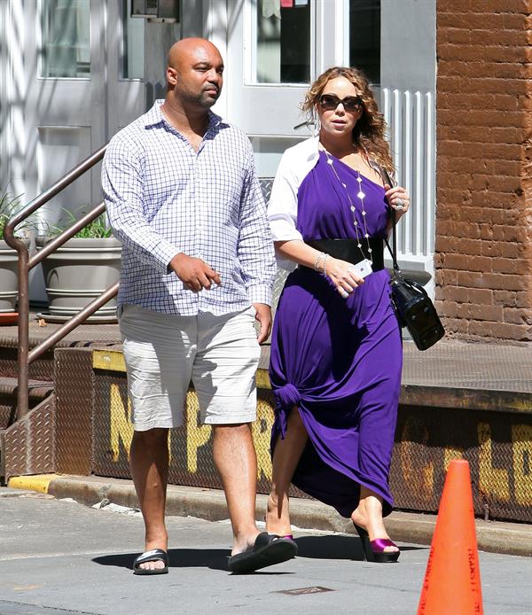 Mariah Carey strolls around New York City August 25, 2014
