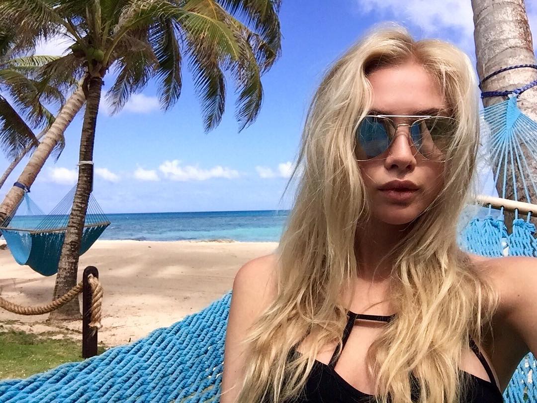 Taylor Godfrey taking a selfie