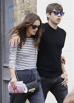 Keira Knightly & husband James Righton out shopping in North London September 3, 2014