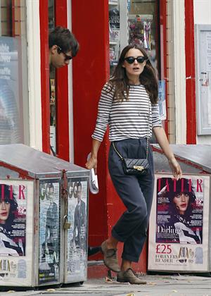 Keira Knightly & husband James Righton out shopping in North London September 3, 2014