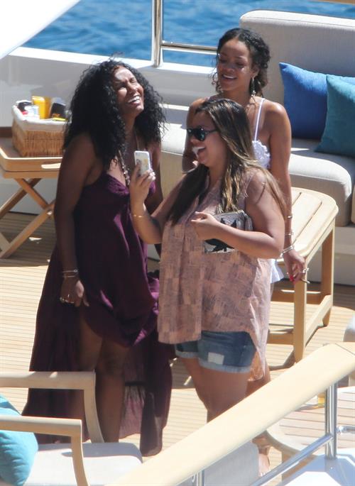 Rihanna in Calvi, Corsica