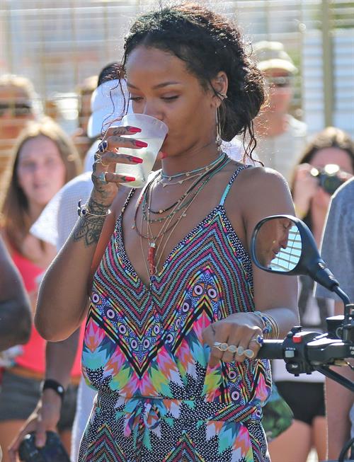 Rihanna in Calvi, Corsica