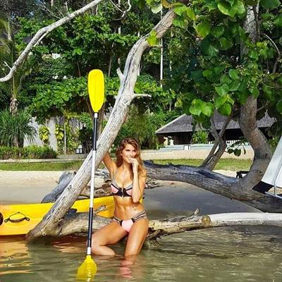 Kara del Toro in a bikini