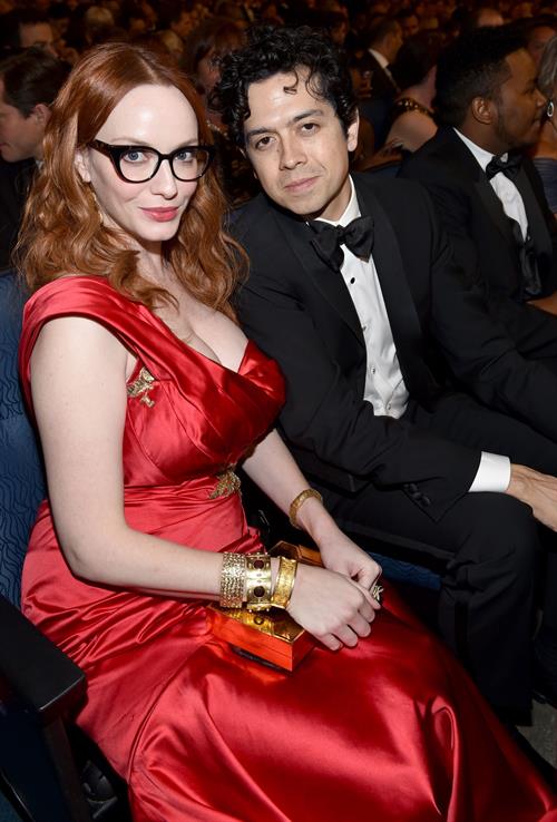 Christina Hendricks at the 66th annual Primetime Emmy Awards, August 25, 2014