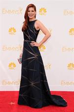 Debra Messing at the 66th annual Primetime Emmy Awards, August 25, 2014