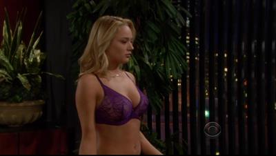 Hunter King in lingerie