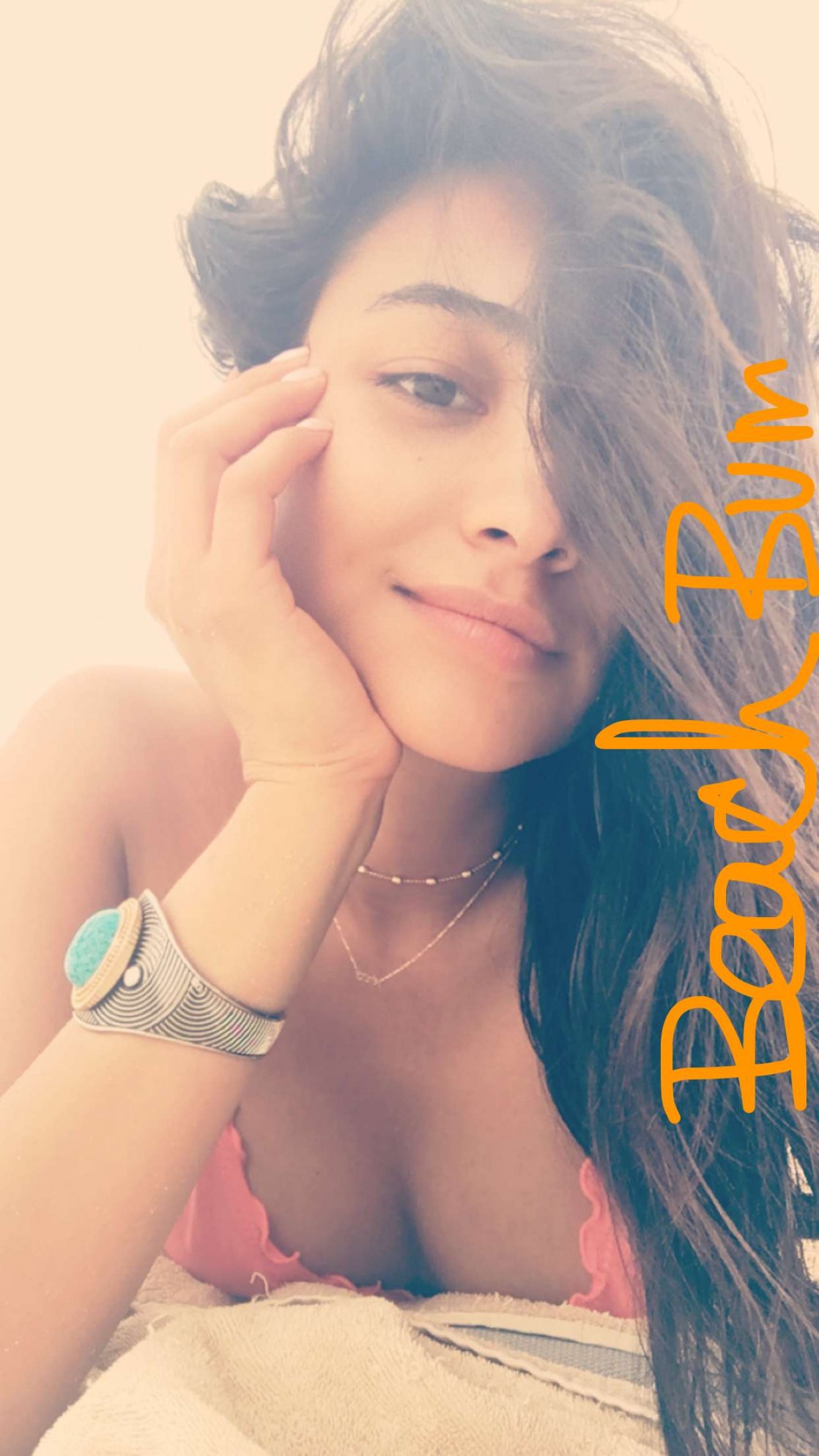 Shay Mitchell taking a selfie