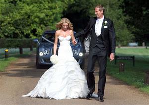 Abigail Clancy wedding day June 30, 2011