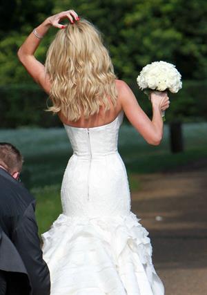 Abigail Clancy wedding day June 30, 2011