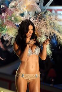 Adriana Lima on the runway at Victoria's Secret Fashion Show 2010