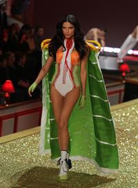 Adriana Lima on the runway at Victoria's Secret Fashion Show 2010