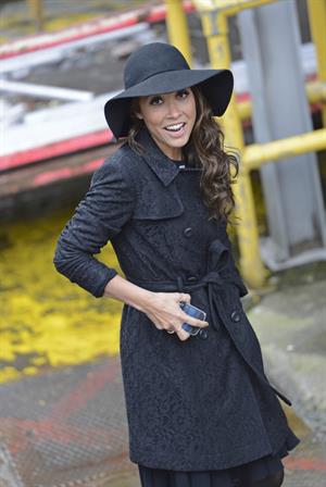 Myleene Klass Outside London Studios - Jan 22, 2013 