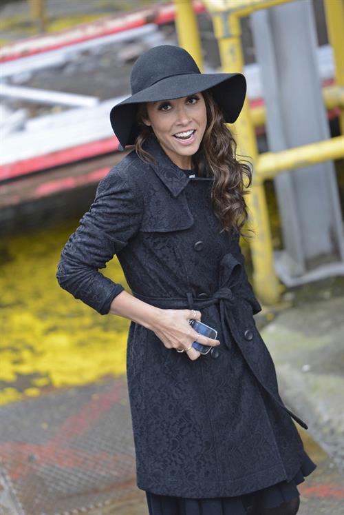 Myleene Klass Outside London Studios - Jan 22, 2013 