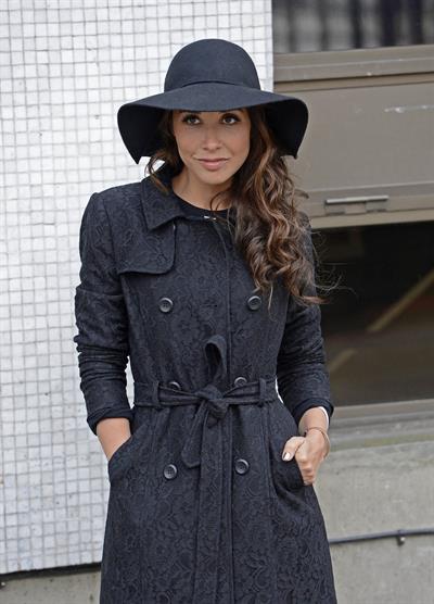 Myleene Klass Outside London Studios - Jan 22, 2013 