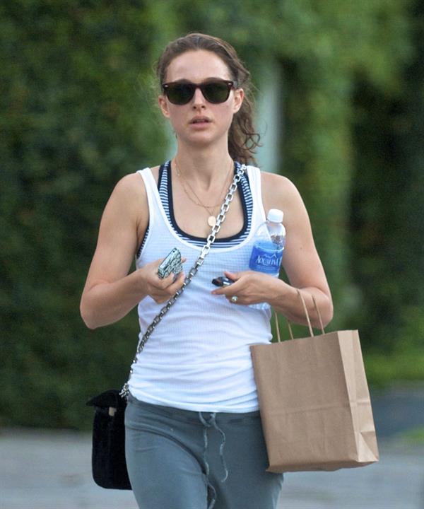 Natalie Portman - leaving the gym in LA 6/28/12  