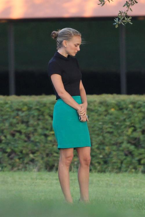 Natalie Portman ...filming on set in Austin Sept 30, 2012 