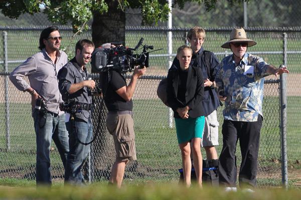 Natalie Portman ...filming on set in Austin Sept 30, 2012 