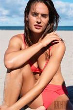 Johanne Landbo in a bikini