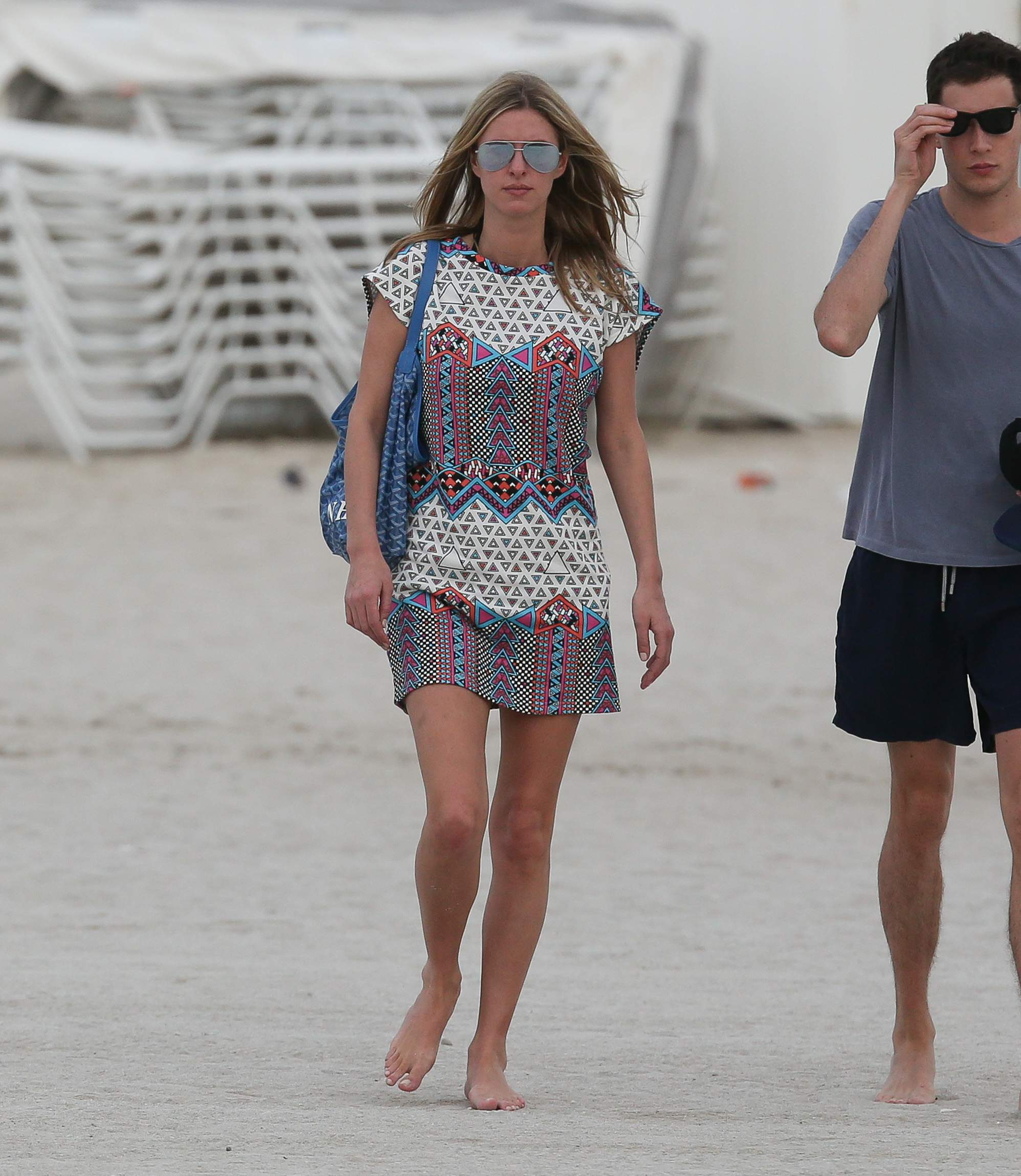 Nicky Hilton Hotel pool in Miami - December 31, 2012