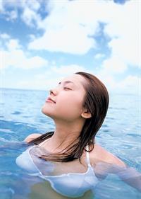 Asami Abe in a bikini