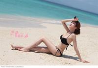 Alin Lin Xiao Nuo in a bikini
