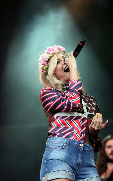 Pixie Lott performs at the Cornbury Music Festival at Great Tew Estate on June 29, 2012 in Oxford, England