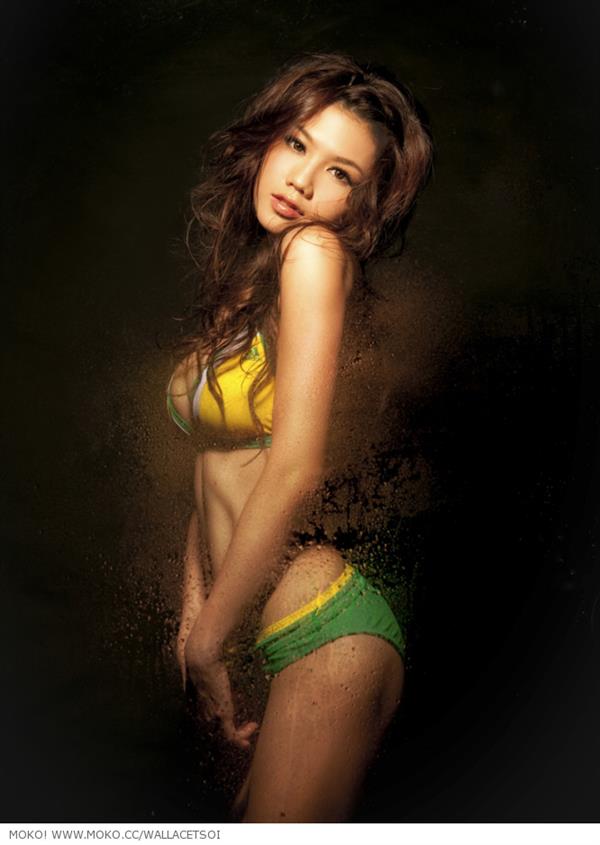 Chrissie Chau in a bikini
