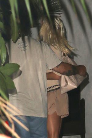 Pamela Anderson leaving Chateau Marmont in Los Angeles, August 20, 2014