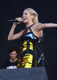 Pixie Lott performing on Day 2 of the V Festival at Weston Park August 17, 2014