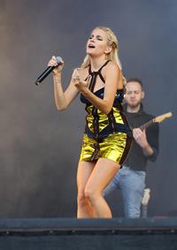 Pixie Lott performing on Day 2 of the V Festival at Weston Park August 17, 2014
