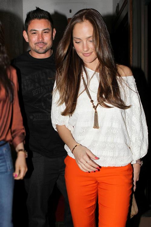 Minka Kelly leaving Madeo restaurant Los Angeles on March 24, 2012 